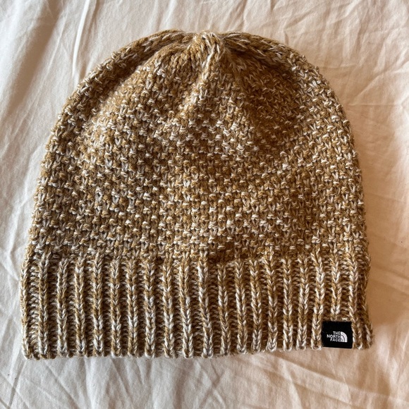 The North Face Women’s Knit Beanie OS Golden Brown Marl - Picture 3 of 8
